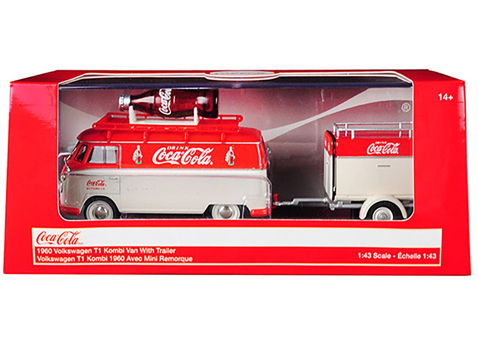 Coca-Cola R 14+ DRINK Coca-Cola. Coca-Cola Coca-Cola Coca-Cola 1900 Volkswagen T1 Kombi Van With Trailer Volkswagen T1 Kombi 1900 Avec Mini Remorque 1:43 Scalo - chollo 1:43