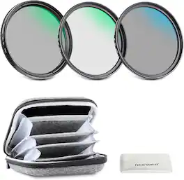 Neewer - 43mm UV/CPL/ND4 Filter Kit with Case
