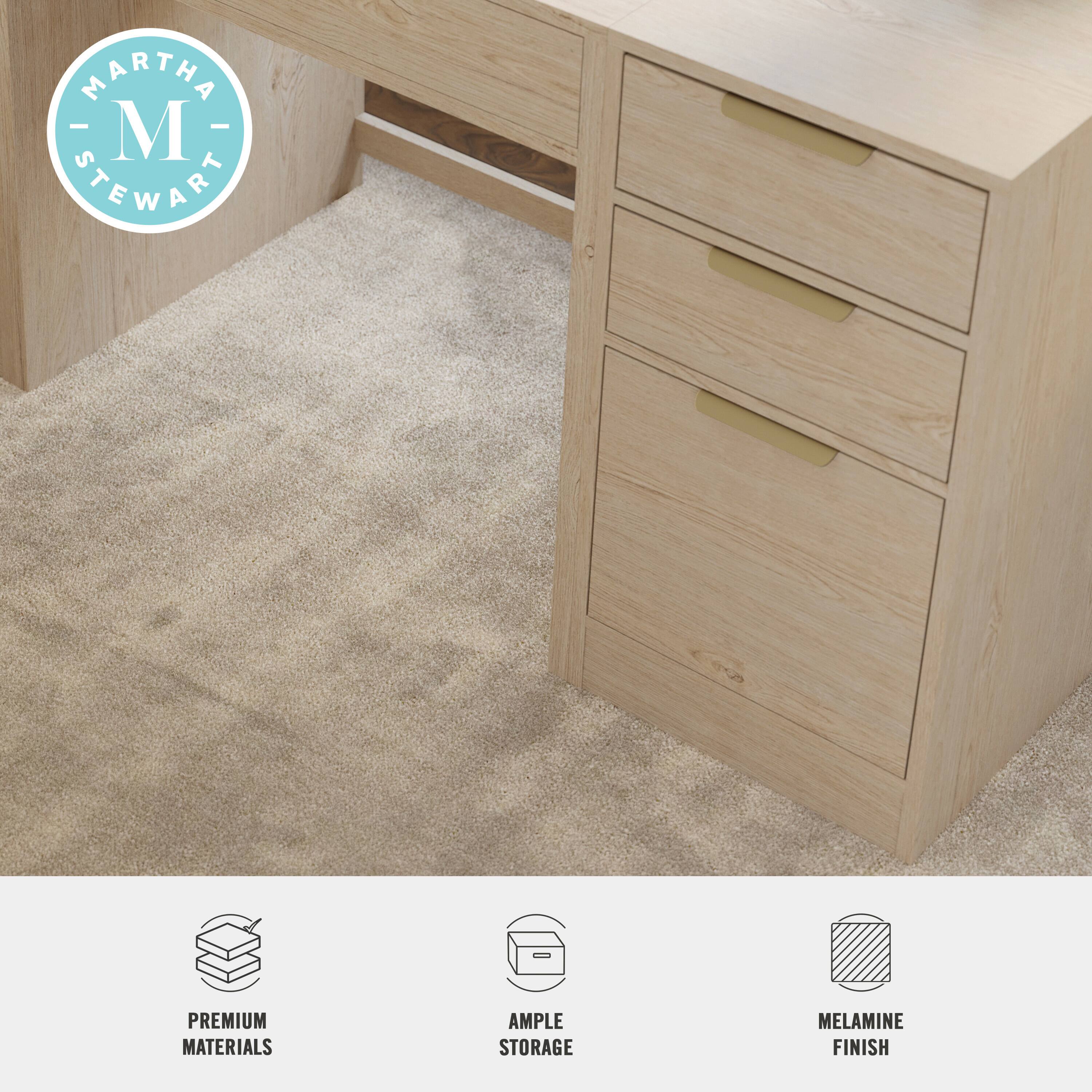 Martha Stewart Premium Materials Ample Storage Melamine Finish