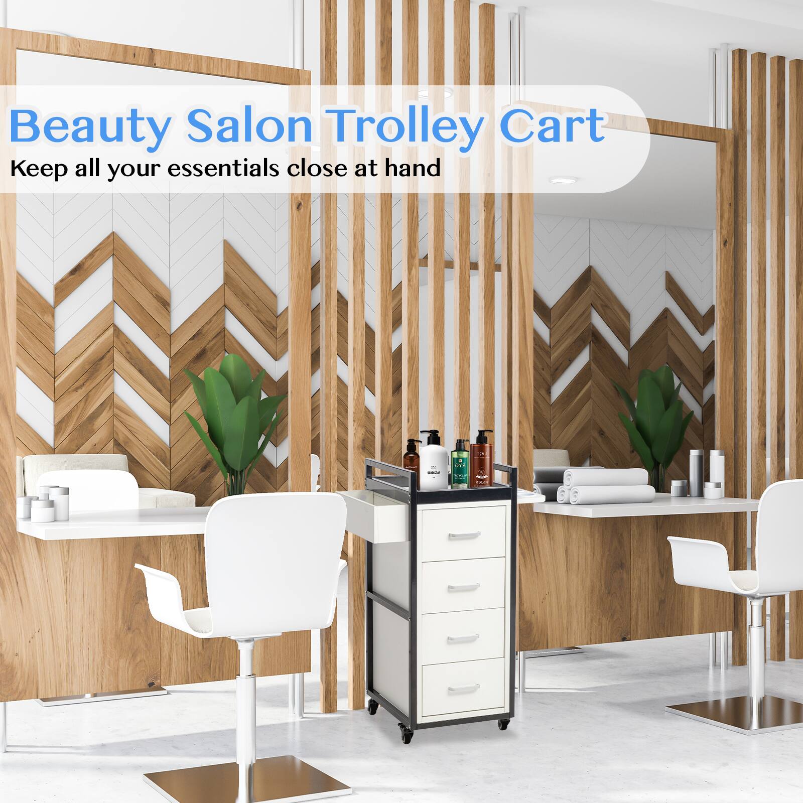 Beauty Salon Trolley Cart  
Keep all your essentials close at hand
