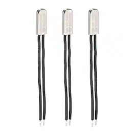 Unique Bargains - 3pcs KSD9700 Thermostat 40C Normally Close N.C Temperature Switch 250V 10A Thermal Protector Metal - Silver Black