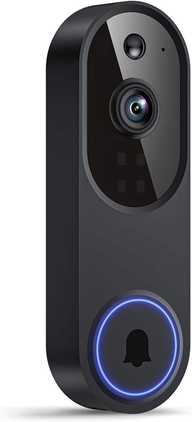 Vulpecula Spade - Wireless Video Doorbell Camera, Battery Powered, AI Human and Motion Detection, 2 Way Talk, Night Vision, Cloud Storage