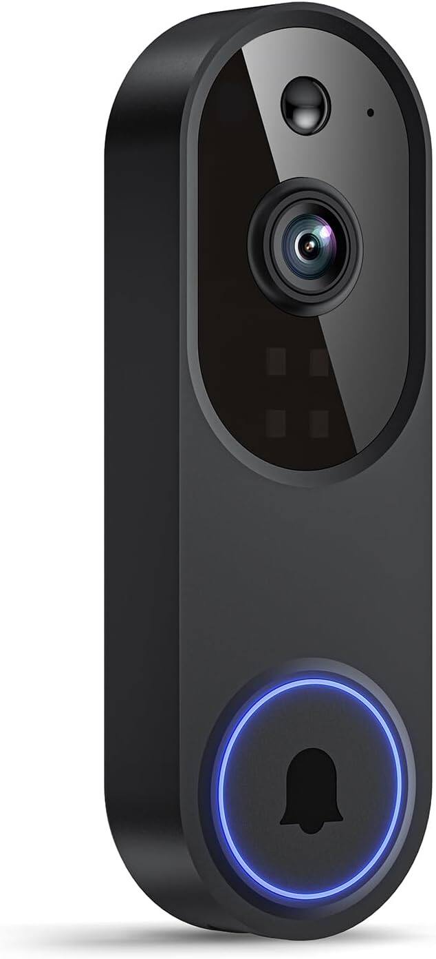 Front. Vulpecula Spade - Wireless Video Doorbell Camera, Battery Powered, AI Human and Motion Detection, 2 Way Talk, Night Vision, Cloud Storage.