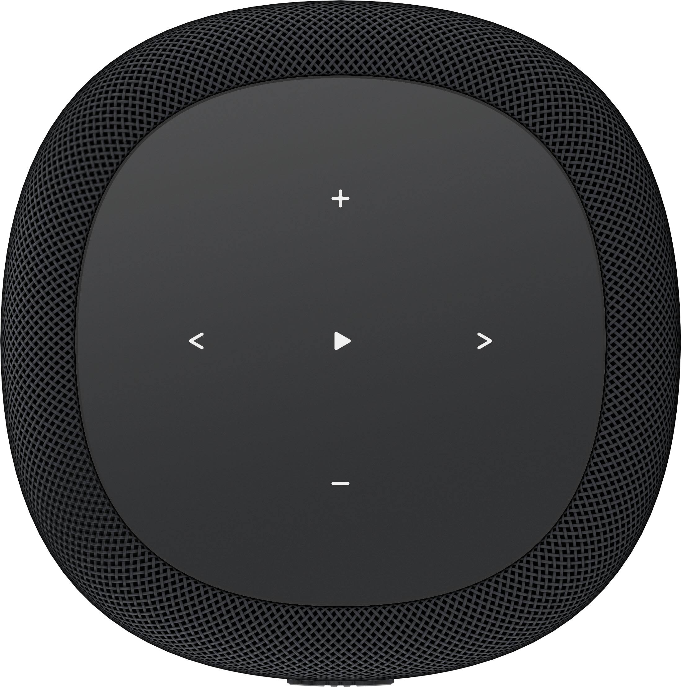 Angle. WiiM - Sound Lite Smart Speaker w/ Hi‑Res 24‑bit/192 kHz, AI RoomFit, 100W Peak, Wi‑Fi - Black.