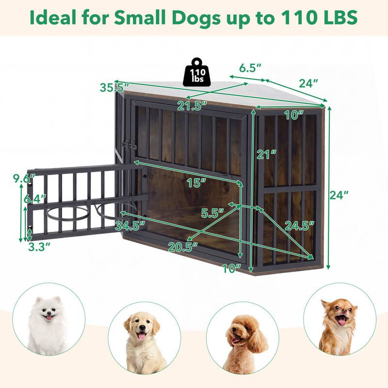 Ideal for Small Dogs up to 110 LBS

35.5"
110 lbs 21.5"
6.5"
24" 10"
21"
9.6" 6.4"
34.5"
15" 5.5"
24" 24.5"
3.3"
20.5"
10"