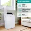The text on the image is grouped and corrected as follows:

3-in-1 Operation: Cool Up To 350 Sq. Ft. Dehumidify 35 Pints Per 24 Hours Hisense Fan 3 Speeds