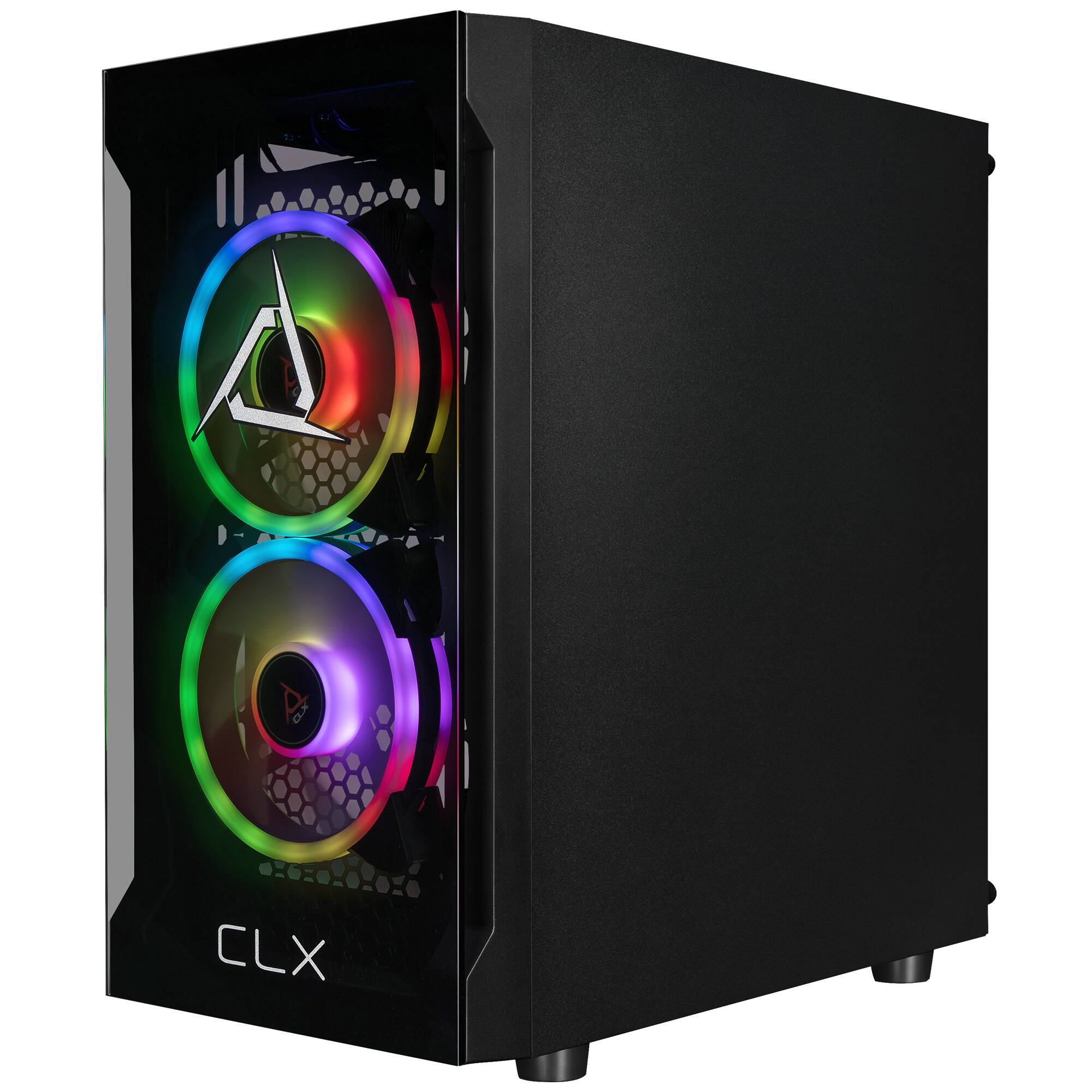 Alt View 2. CLX - CLX Set Gaming Desktop - AMD Ryzen 5 5600GT - 16GB DDR4 3600 Memory - Radeon Vega 7 (CPU Integrated) - 1TB NVMe M.2 SSD - Black.