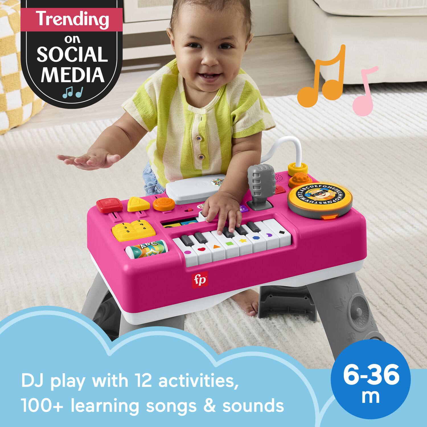 Trending on SOCIAL MEDIA

DJ play with 12 activities, 100+ learning songs & sounds

6-36 m