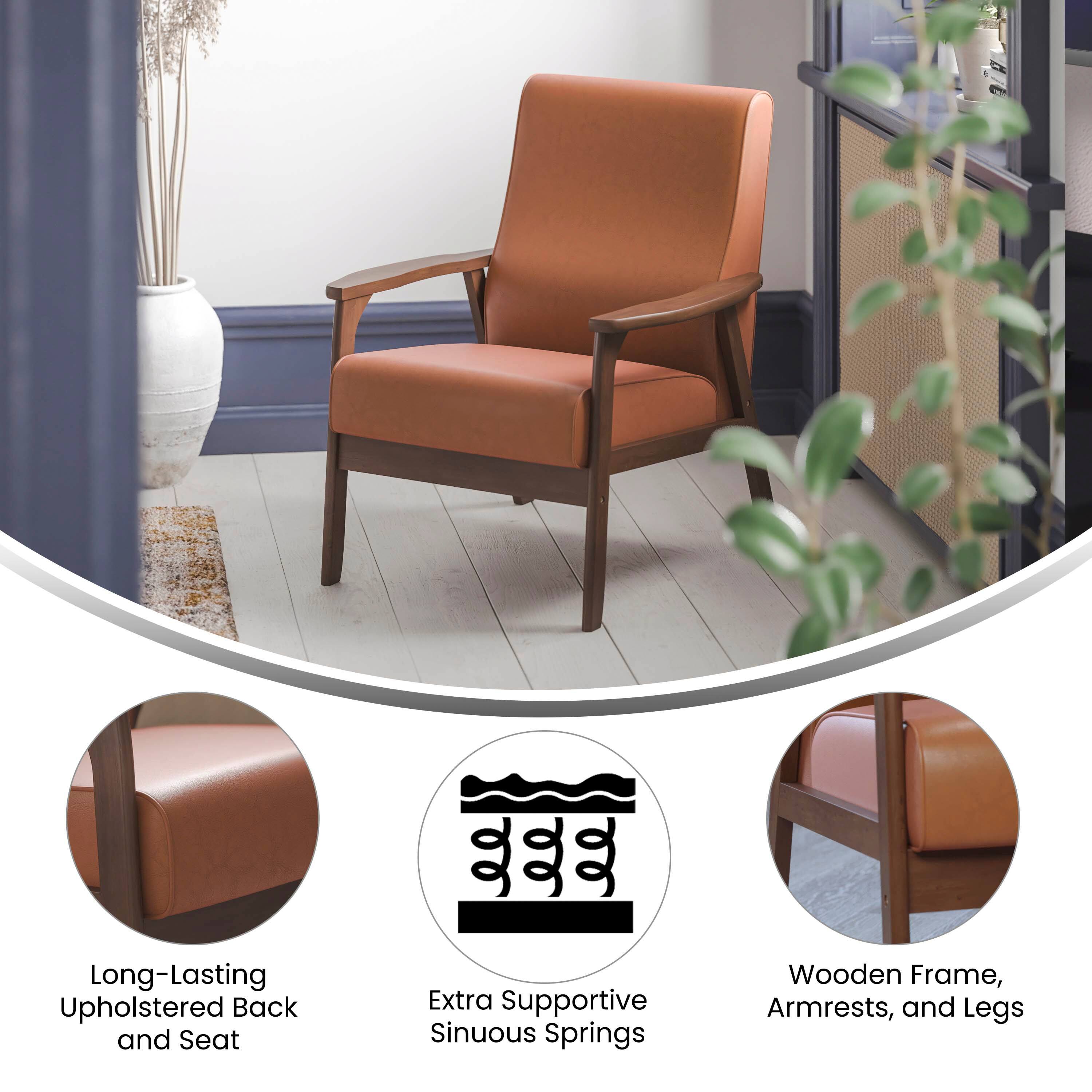 g99 Long-Lasting Upholstered Back and Seat, Extra Supportive Sinuous Springs, Wooden Frame, Armrests, and Legs