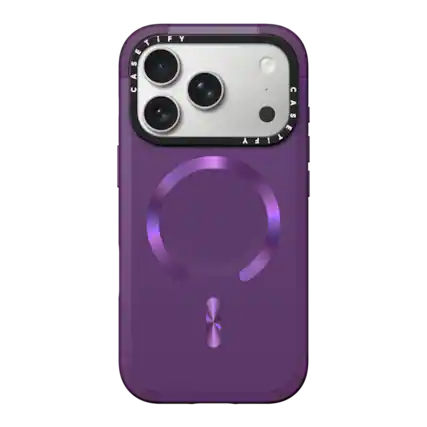 Front. CASETiFY - Force Case MagSafe Compatible for Apple iPhone 18 Pro and 17 Pro Devices - Violet.