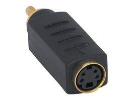 Cable Leader - S-Video Male to RCA Female Adapter, Gold-Plated, Fully Molded - Black