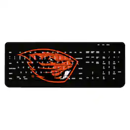 Keyscaper - Oregon State Beavers Solid Design Wireless Keyboard - Multicolor