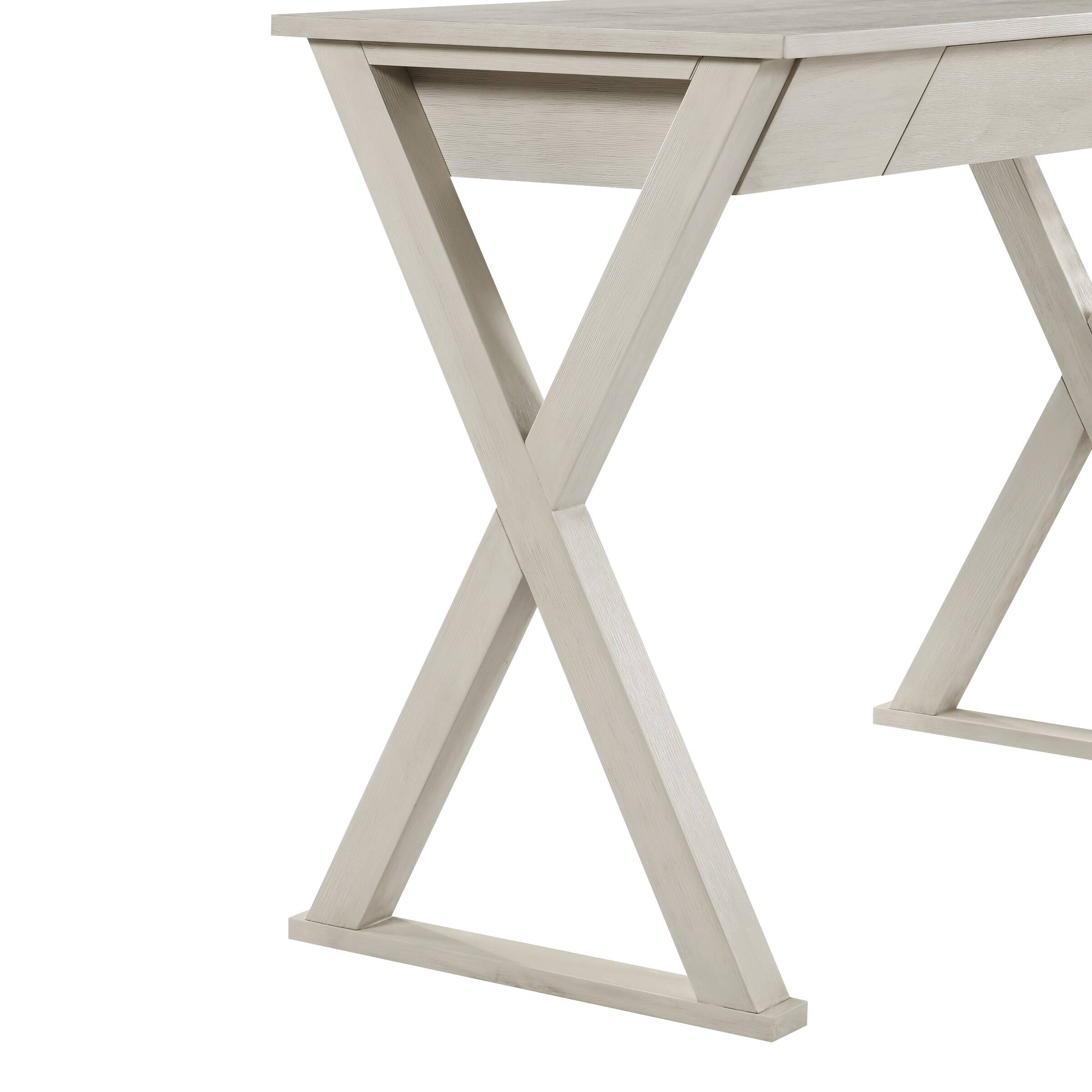 Alt View 4. OSP Home Furnishings - Marna Writing Desk - Weathered White.