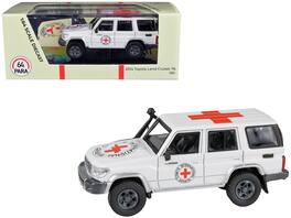 2014 Toyota Land Cruiser 76 "International Red Cross" 1/64 Diecast Model Car by Paragon Models - White