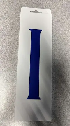 Front. Apple - Apple Watch Band SOLO LOOP 46MM WATCH BAND ULTRAMARINE MY8M3AM/A SZ 7 - Blue.