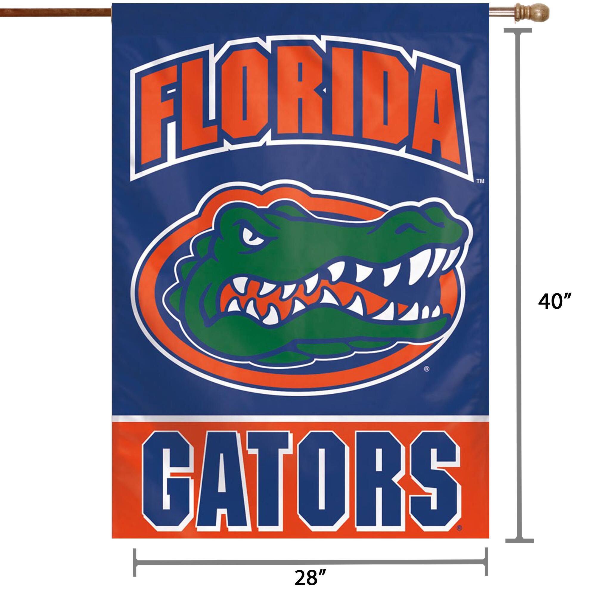 FLORIDA  
GATORS  

40"  
28"