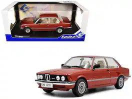 1980 BMW 323i 1/18 Diecast Model Car by Solido - Ruby Red Metallic