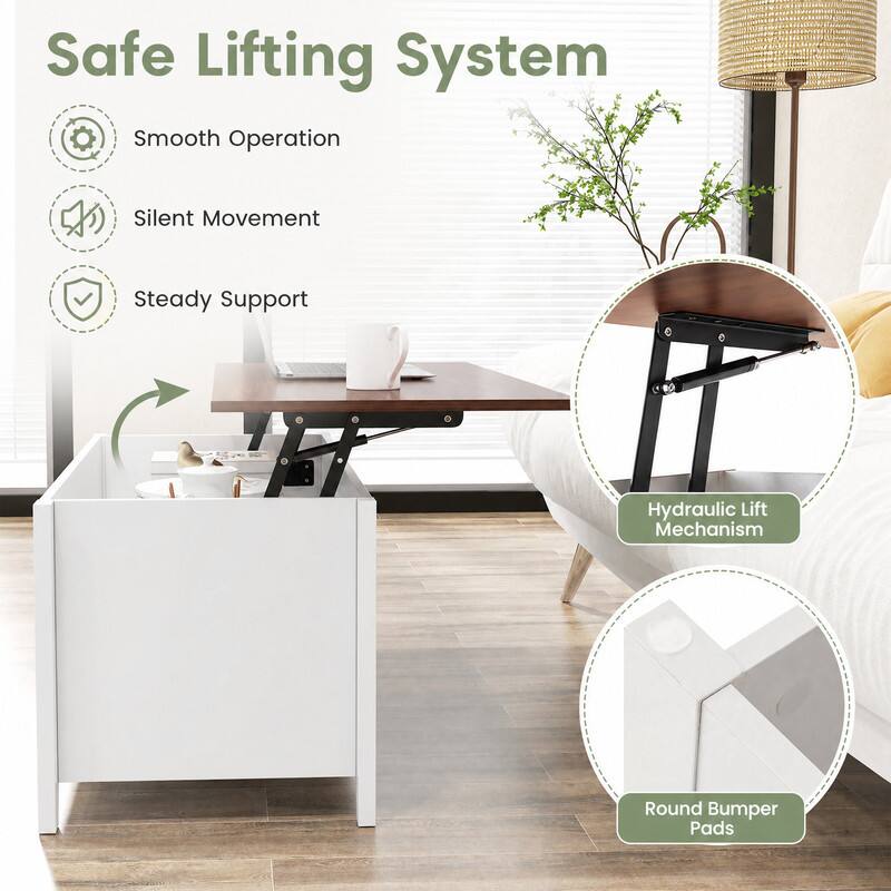 Safe Lifting System  
Smooth Operation  
Silent Movement  
Steady Support  
Hydraulic Lift Mechanism  
Round Bumper Pads