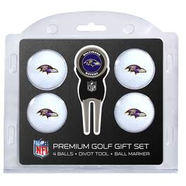 Team Golf - Baltimore Ravens 4-Ball Gift Set - Multicolor