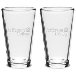 Jardine - Jefferson Vikings 16oz. 2-Piece Classic Pub Glass Set - Multicolor