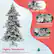 The text on the image is grouped as follows:
1. Snowy White Flocking: This refers to the snowy white flocking on the Christmas tree, which adds a realistic and decorative touch to the tree.
2. 1057 Mixed Branch Tips: This refers to the mixed branch tips included in the package, which can be used to enhance the appearance of the tree.
3. Include PVC & pine needles: This refers to the inclusion of PVC and pine needles in the package, which can be used to further decorate the tree.
4. 62 Lovely Pine Cones: This refers to the 62 lovely pine cones included in the package, which can be used to add a natural and festive touch to the tree.
5. Highly Simulated: This refers to the highly simulated appearance of the Christmas tree, which is designed to look realistic and impressive.
6. Realistic decoration to surprise you: This refers to the overall goal of the package, which is to provide a realistic decoration that will surprise and delight the user.