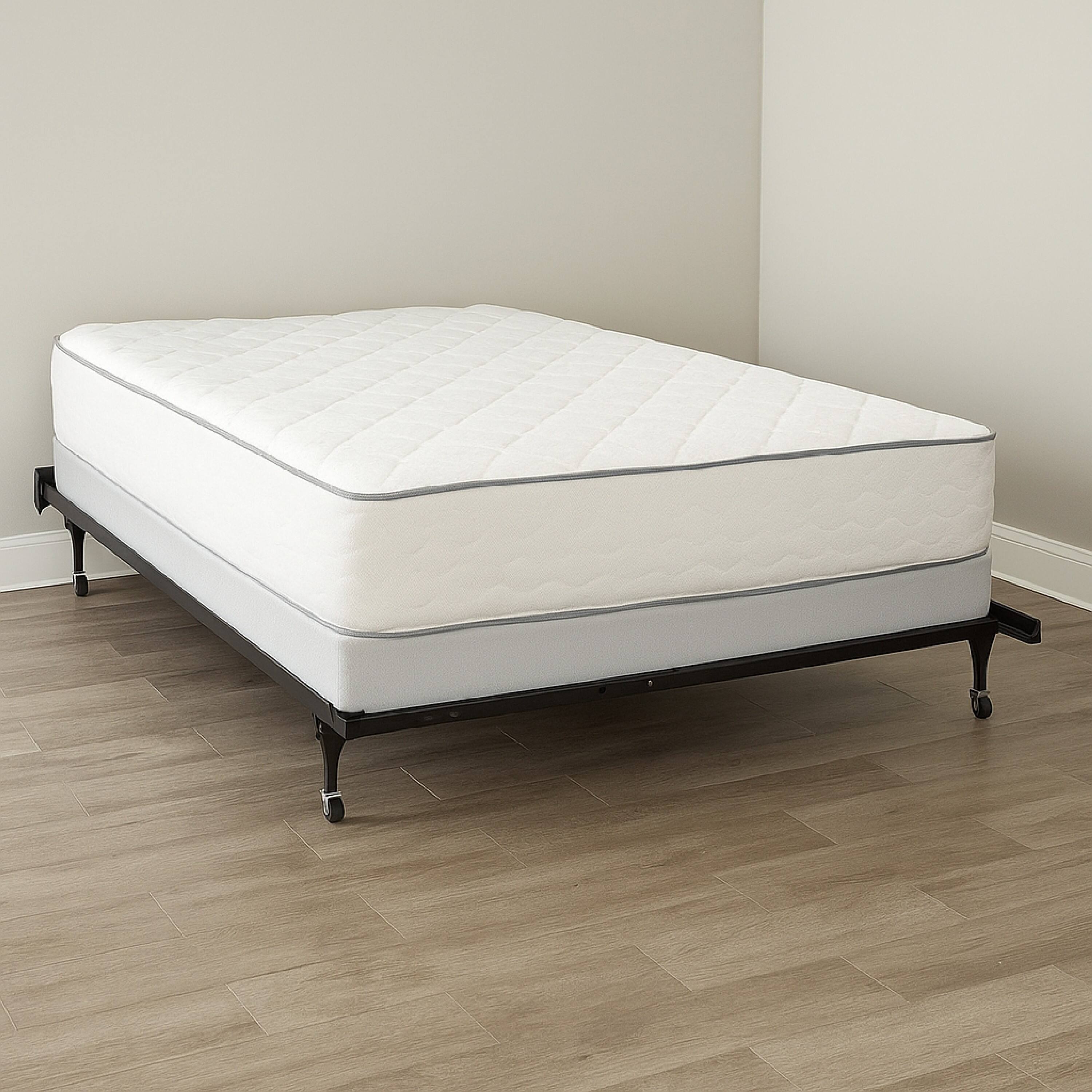 Alt View 5. Manhattan Lane - Nit Multisize Metal Bed Frame, Twin or Full Size, Caster Wheels - Black.