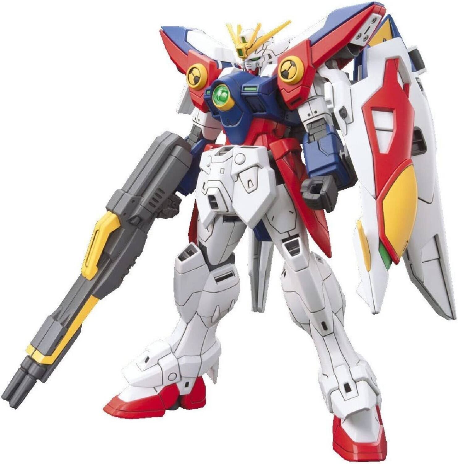 Front. Bandai - Bandai Hobby - 1/144 HGAC - Wing Gundam Zero Model Kit   - COLLECTIBLES - Multicolor.