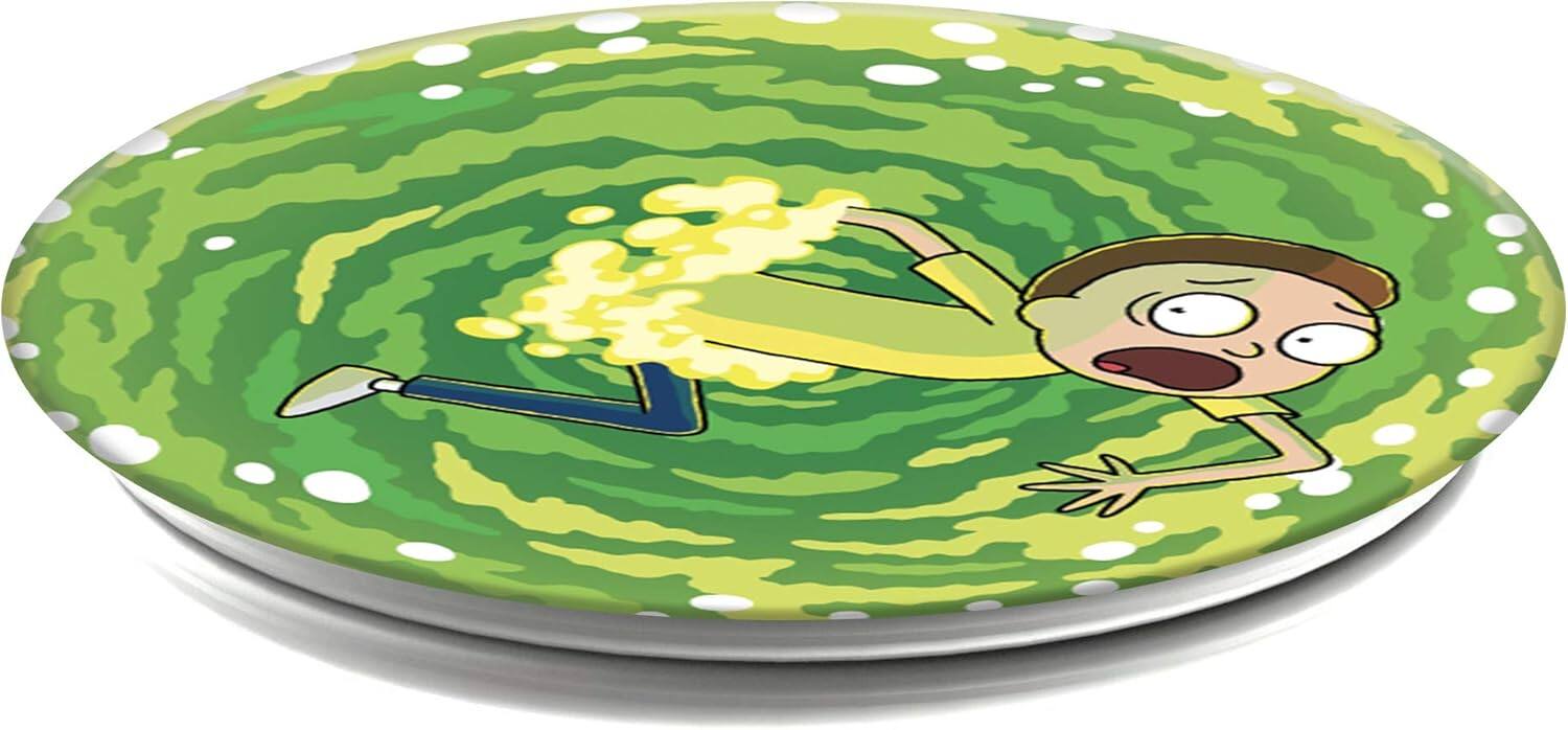 Left. PopSockets - Popsockets For Phone Grip & Stand Rick and Morty - (100010) - Morty.