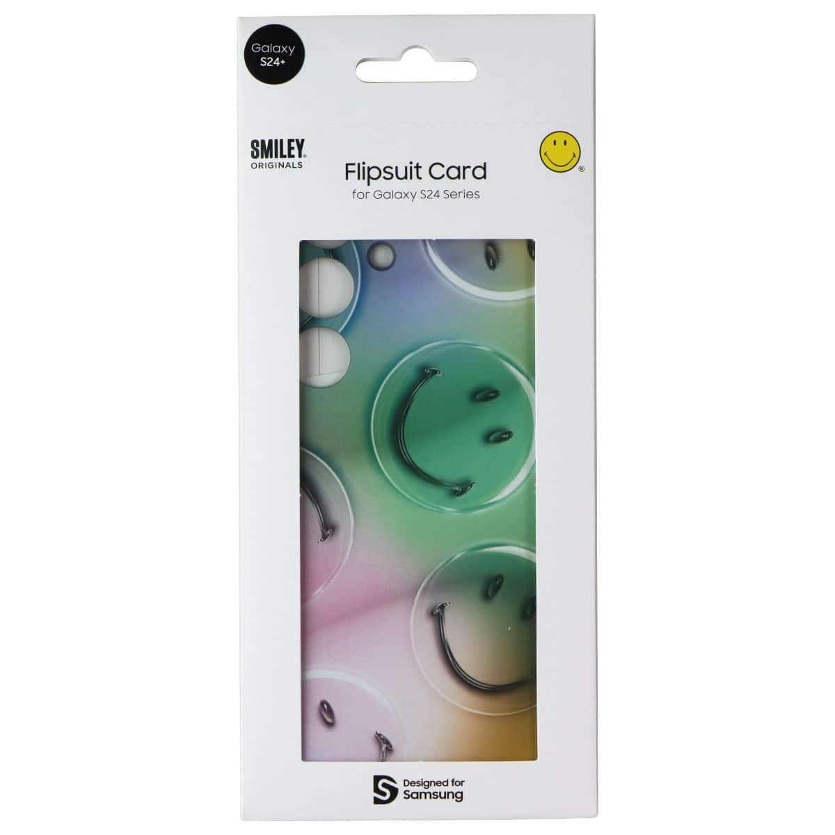 Samsung - Interactive Flipsuit Card for Galaxy S24 Plus - Smiley Bubble / Green - Multicolor