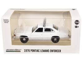 Greenlight - 1976-77 Pontiac LeMans Enforcer with Light Bar "Hot Pursuit - Hobby Exclusive" Series 1/64 Diecast - White