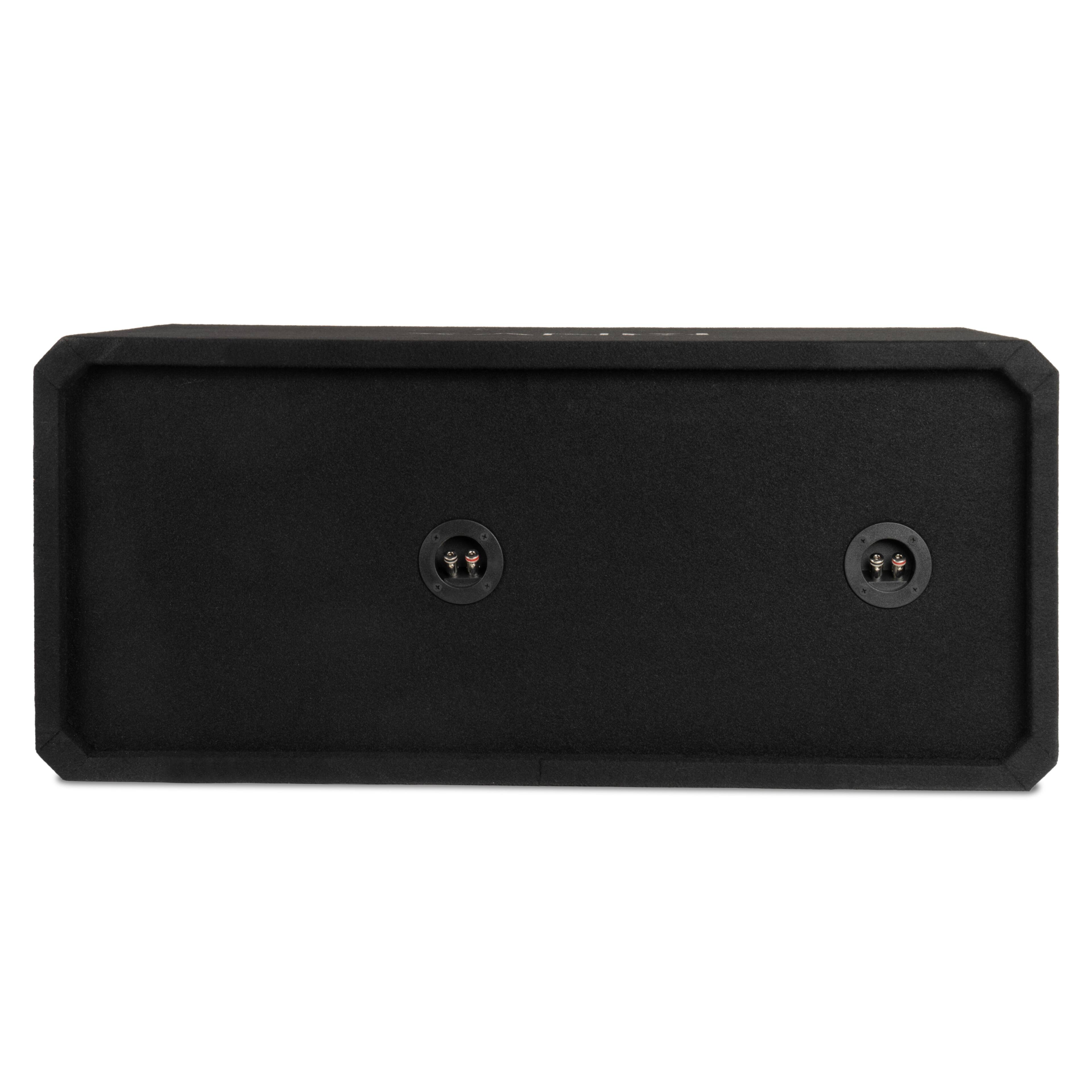 Alt View 3. NVX - NE102P Dual 10" Slot Ported 3/4" MDF Subwoofer Enclosure.