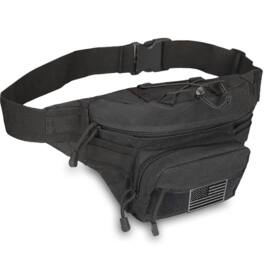 XGear Tactical - Hunting Fanny Pack with USA Flag Patch - Black
