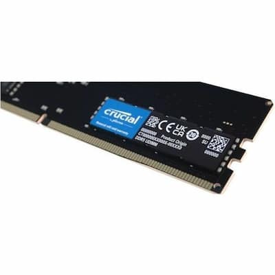 Crucial Micron 32GB DDR5 SDRAM Memory Module For Desktop PC Crucial Micron 32GB DDR5 SDRAM Memory Module For Desktop PC