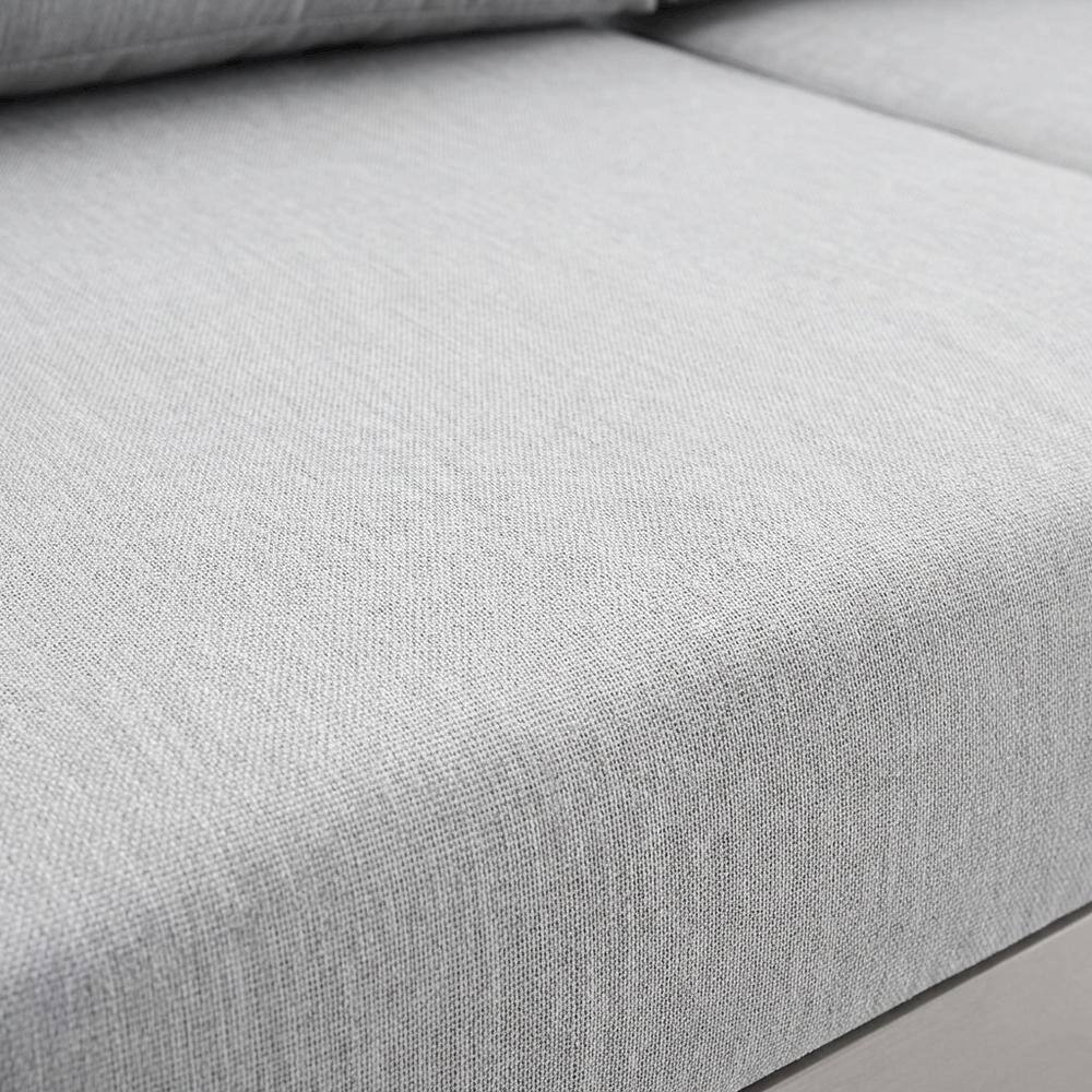 Alt View 1. Outdoor Escape - Aluminum Outdoor Loveseat With Sunbrella Fabric Cushions For Patio Relaxation - Gray.