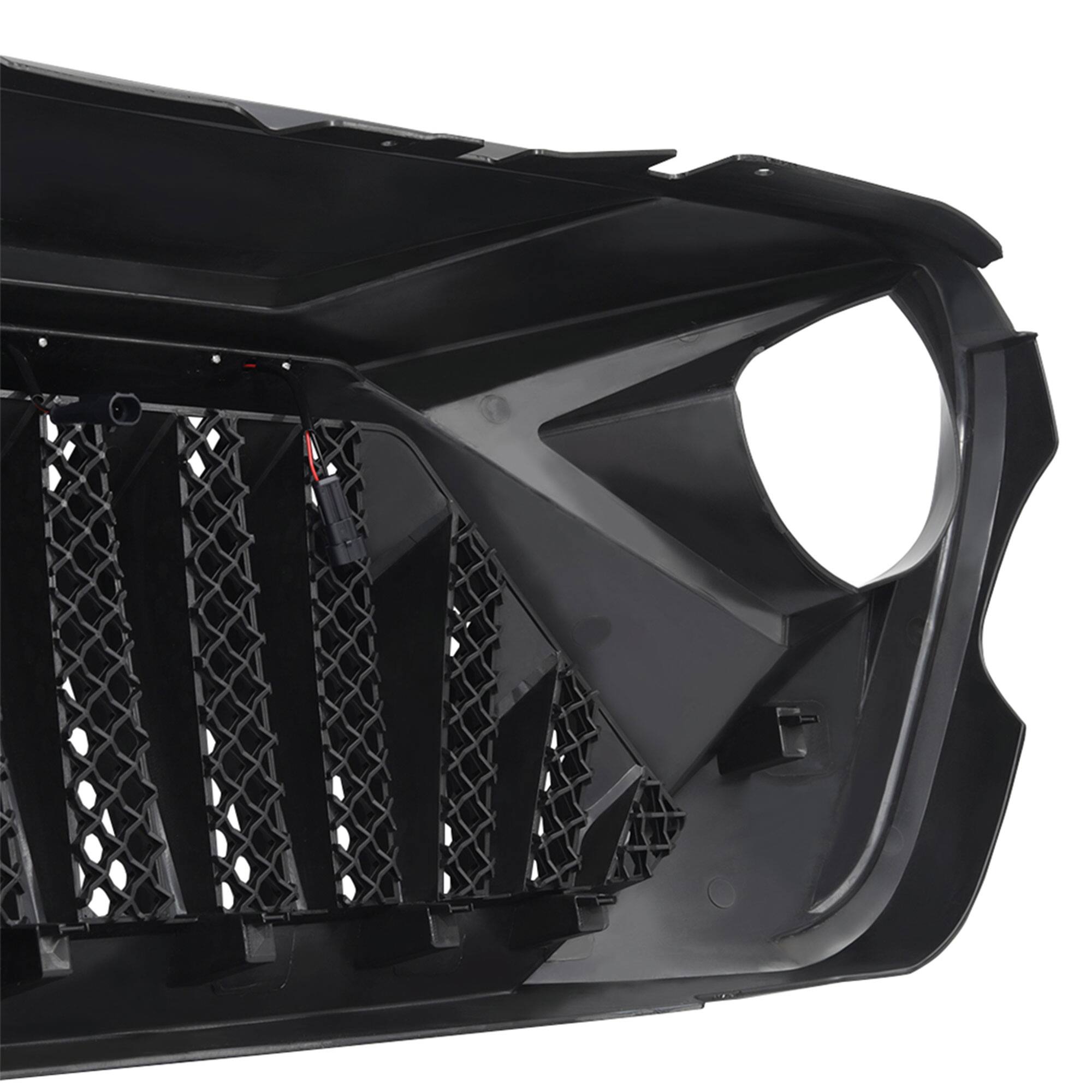 Alt View 8. AMERICAN MODIFIED - American Modified Goliath Grille for 2018 Wrangler JL & 2020 Plus Gladiator JT - Glossy Black.