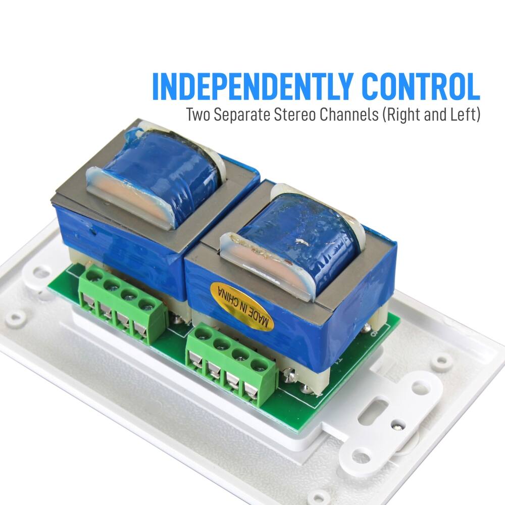 INDEPENDENTLY CONTROL  
Two Separate Stereo Channels (Right and Left)  

MADE IN CHINA