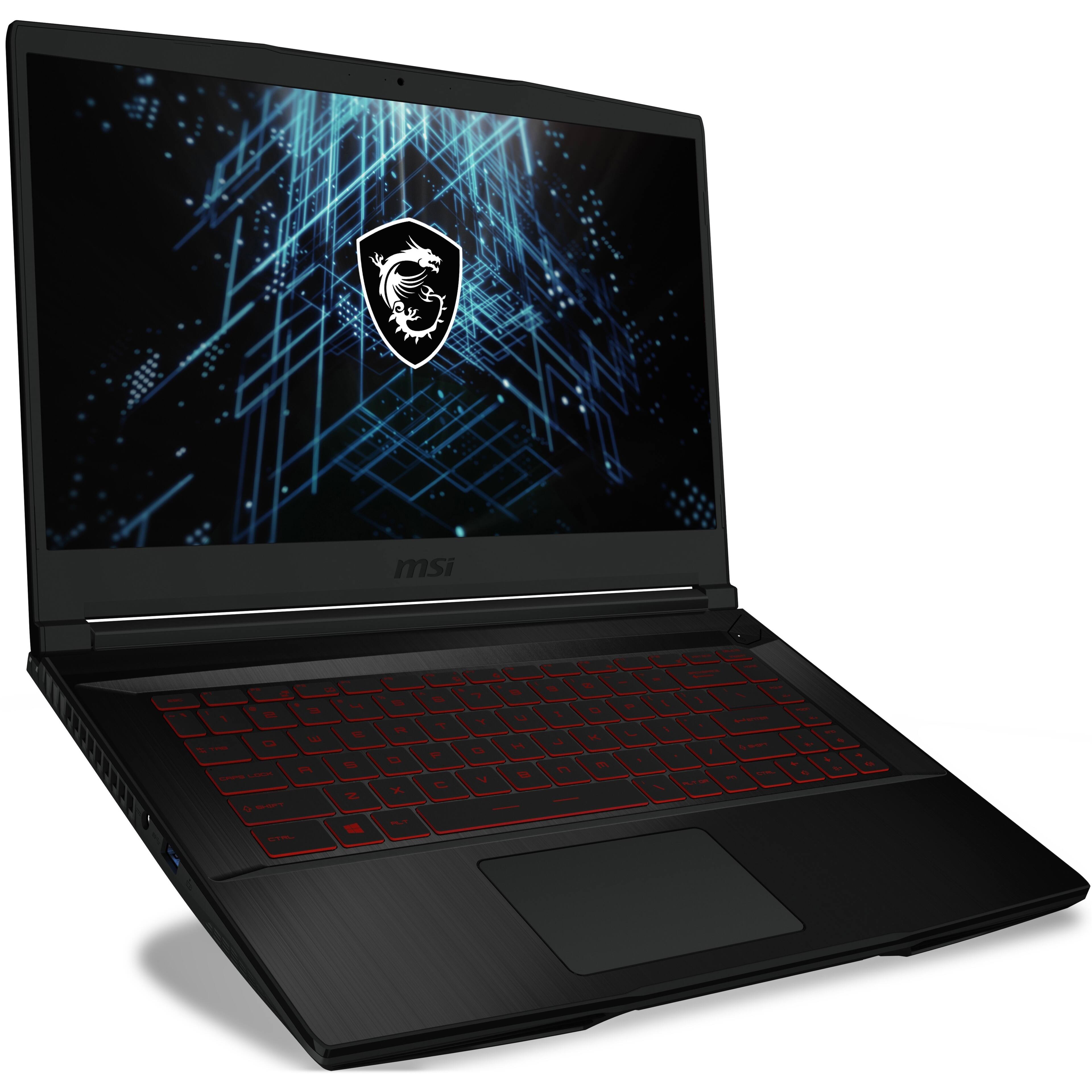 Alt View 22. MSI - Thin GF63 15.6" 144 Hz Gaming Laptop 1920 x 1080 (Full HD) - Intel 12th Gen Core i5 i5-12450H with 8GB Memory - Black.
