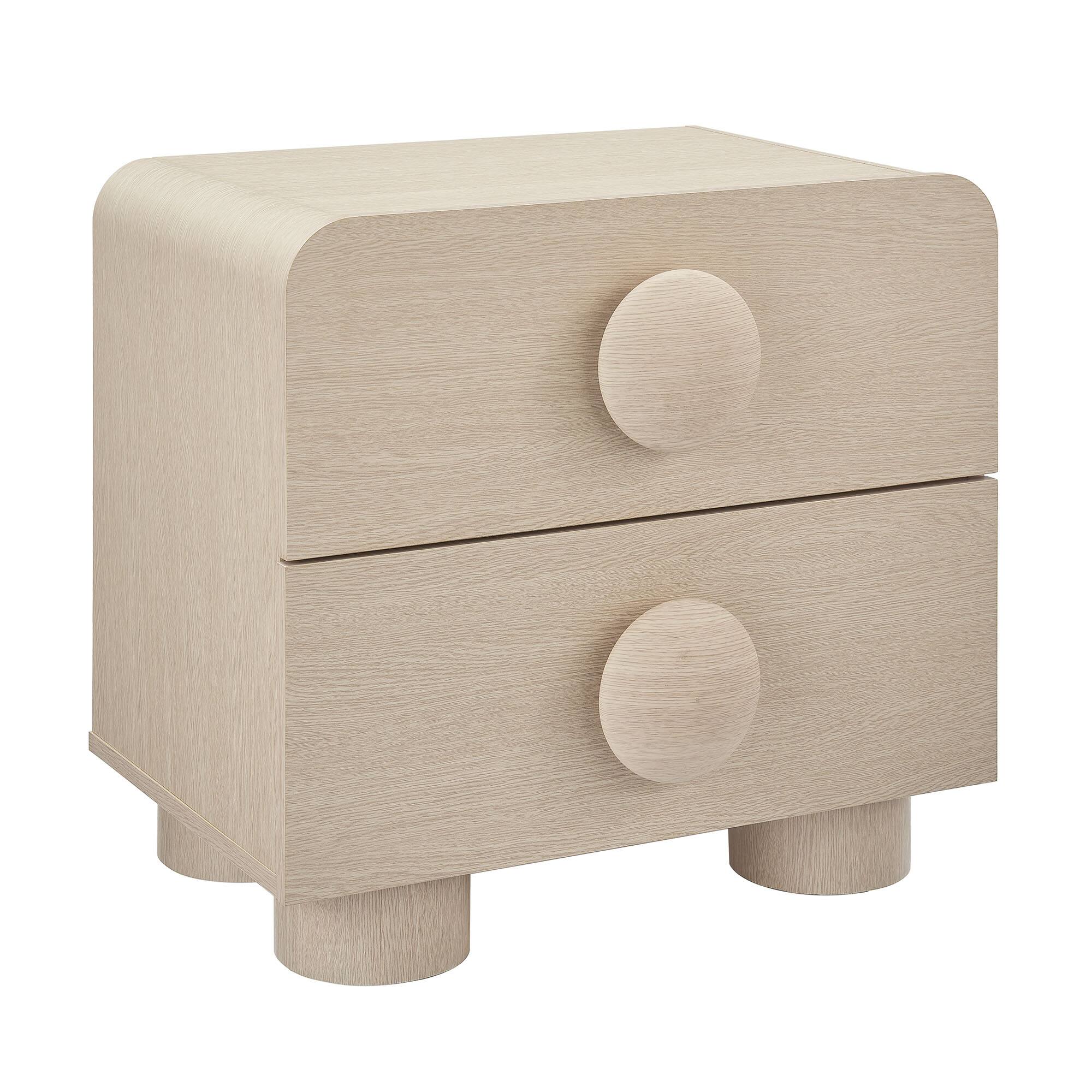 Angle. Modway - Sonnet 2-Drawer Nightstand by Modway - Ash.