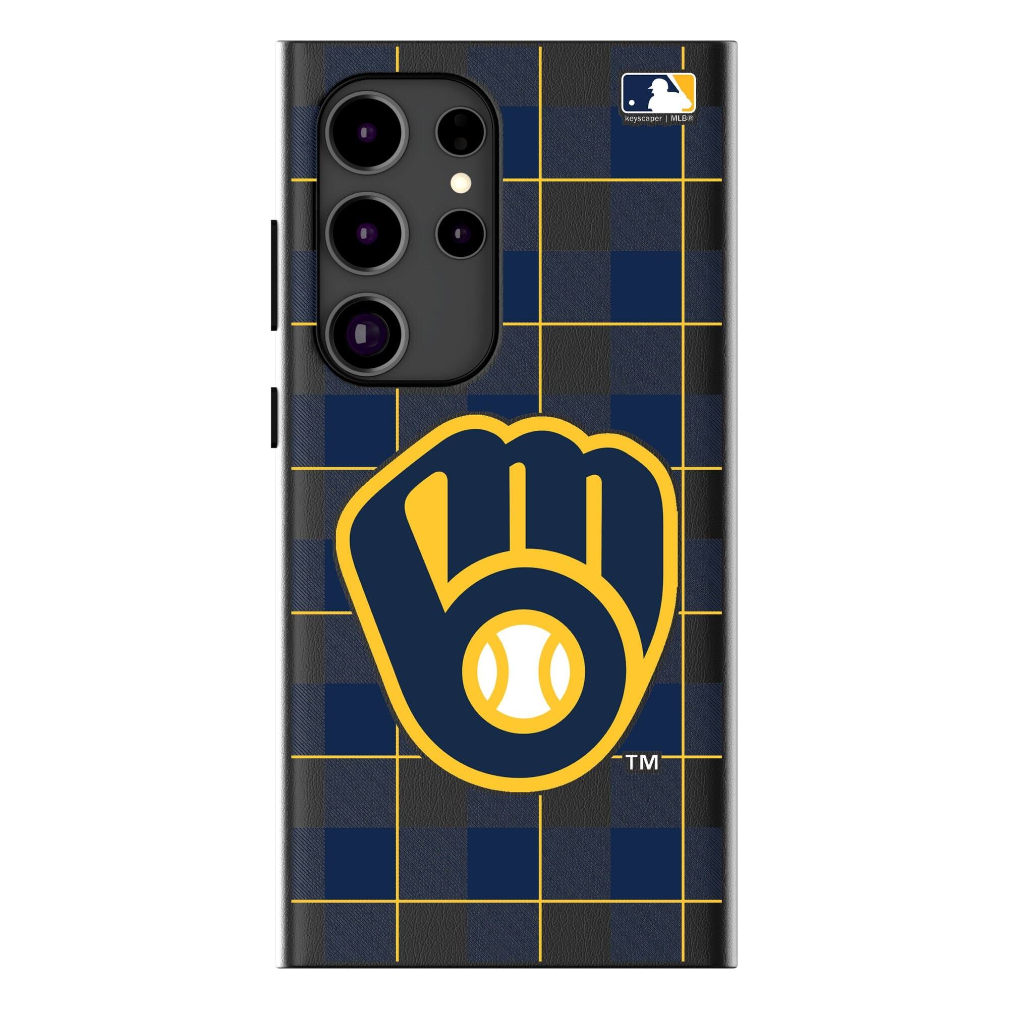 Keyscaper - MLB - Milwaukee Brewers - Plaid Galaxy Magnetic Bump Case - S25 Ultra - Black price history on PriceWatchPro