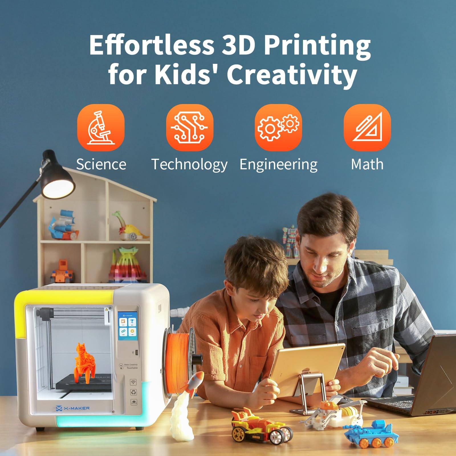 Effortless 3D Printing for Kids' Creativity

Science Technology Engineering Math

X-MAKER