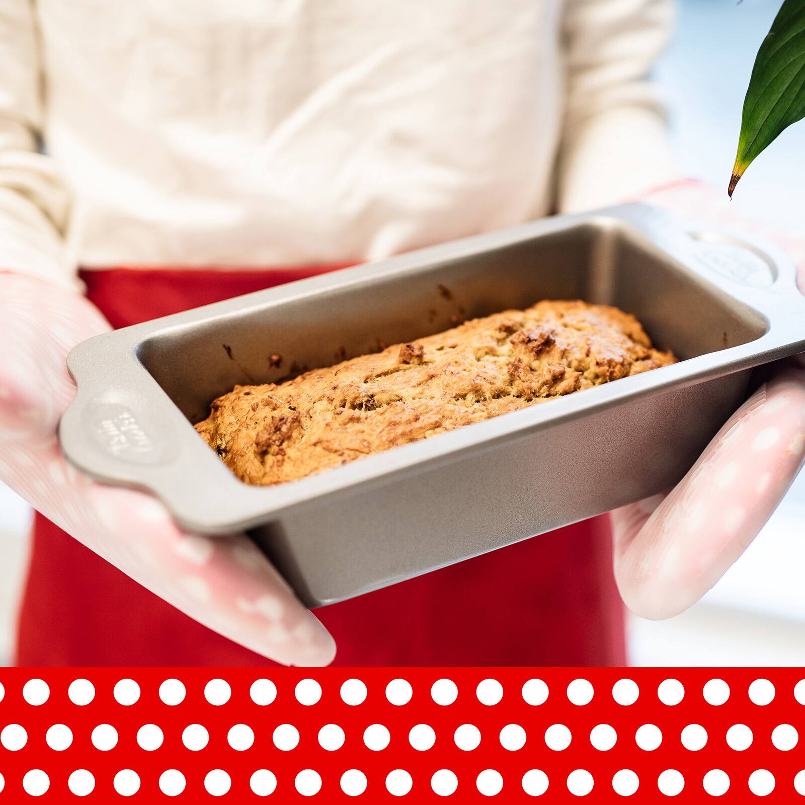 Alt View 4. Betty Crocker - Carbon Steel 12.5 x 6.25 x 3 Inch Loaf Pan - Silver.