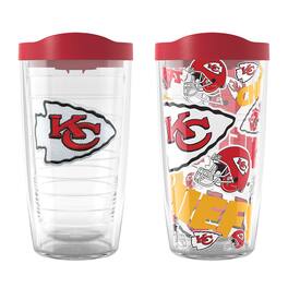 Tervis - Kansas City Chiefs Two-Pack 16oz. Allover Classic Tumbler Set - Multicolor