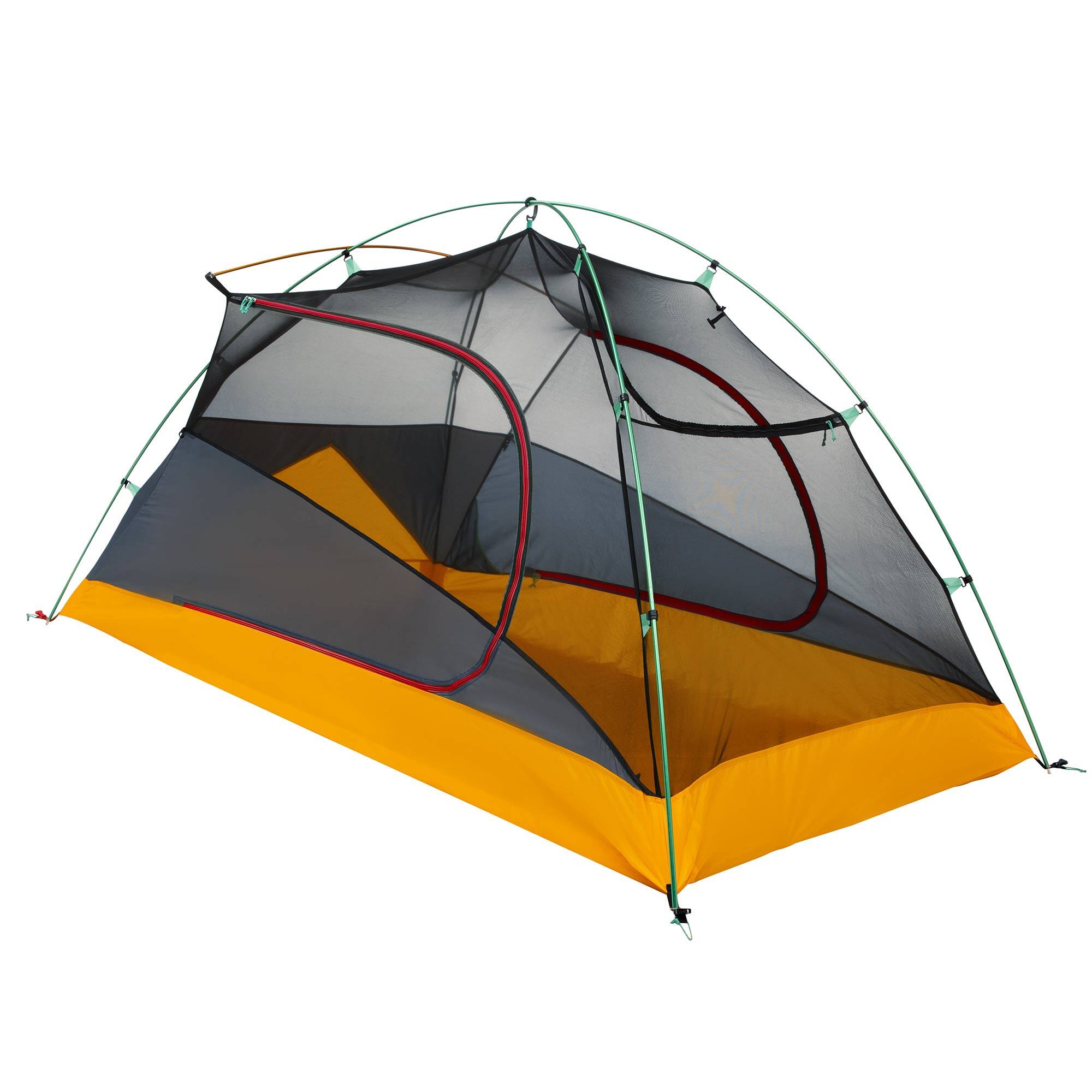 Alt View 8. Coleman - Coleman PEAK1 Premium 3 Person Backpacking Tent w/Waterproof Fabric & Wide Door - Orange, Black.