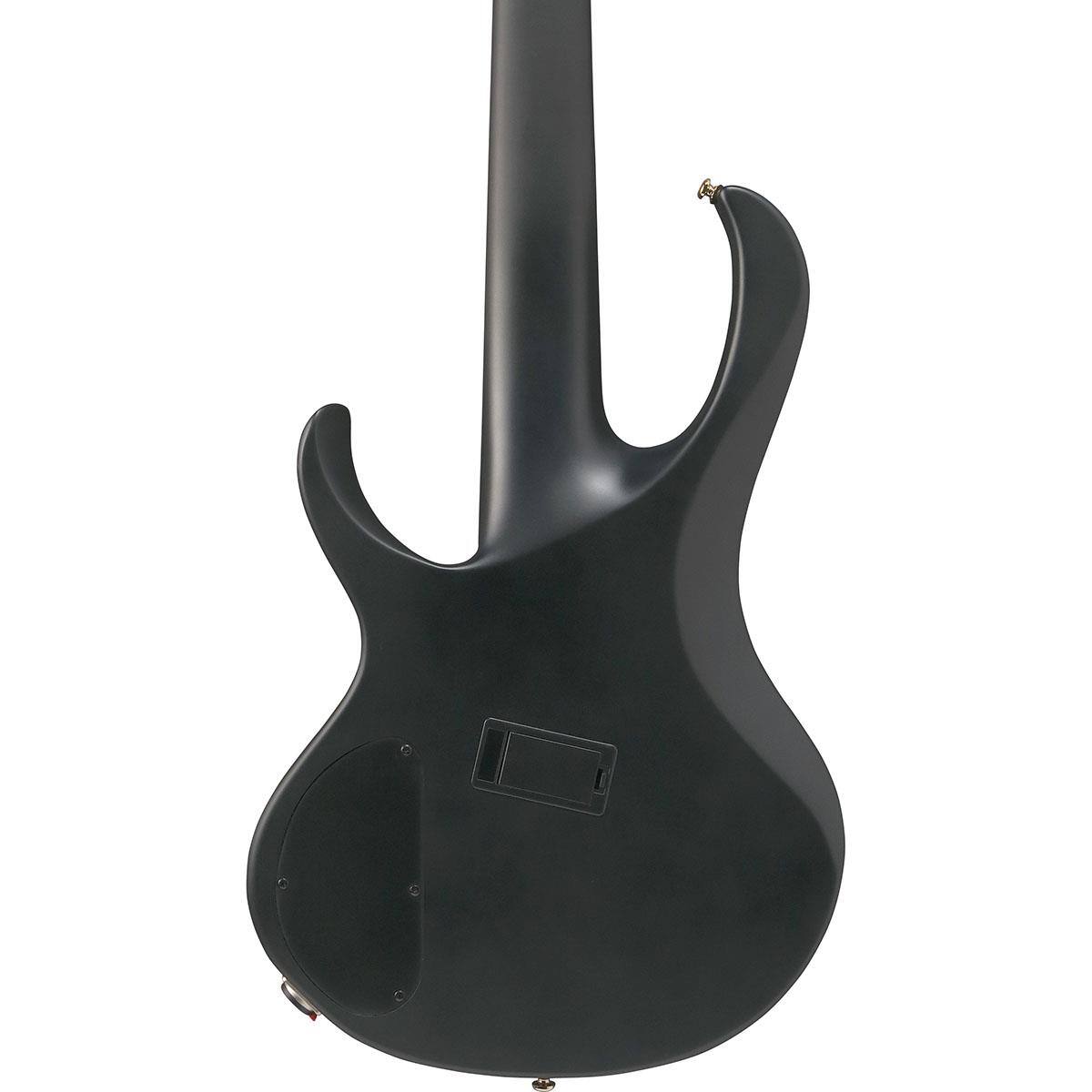 Alt View 4. Ibanez - Ibanez BTB Bass Workshop Series BTB605LM 5-String Multi Scale Electric Bass Guitar, Black Flat.