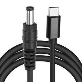 Unique Bargains - 5FT USB C to DC 5.5x2.1mm PD Charging Cable, 20V/3A 60W, for Router, Camera, TV Box, Desk Lamp - Black