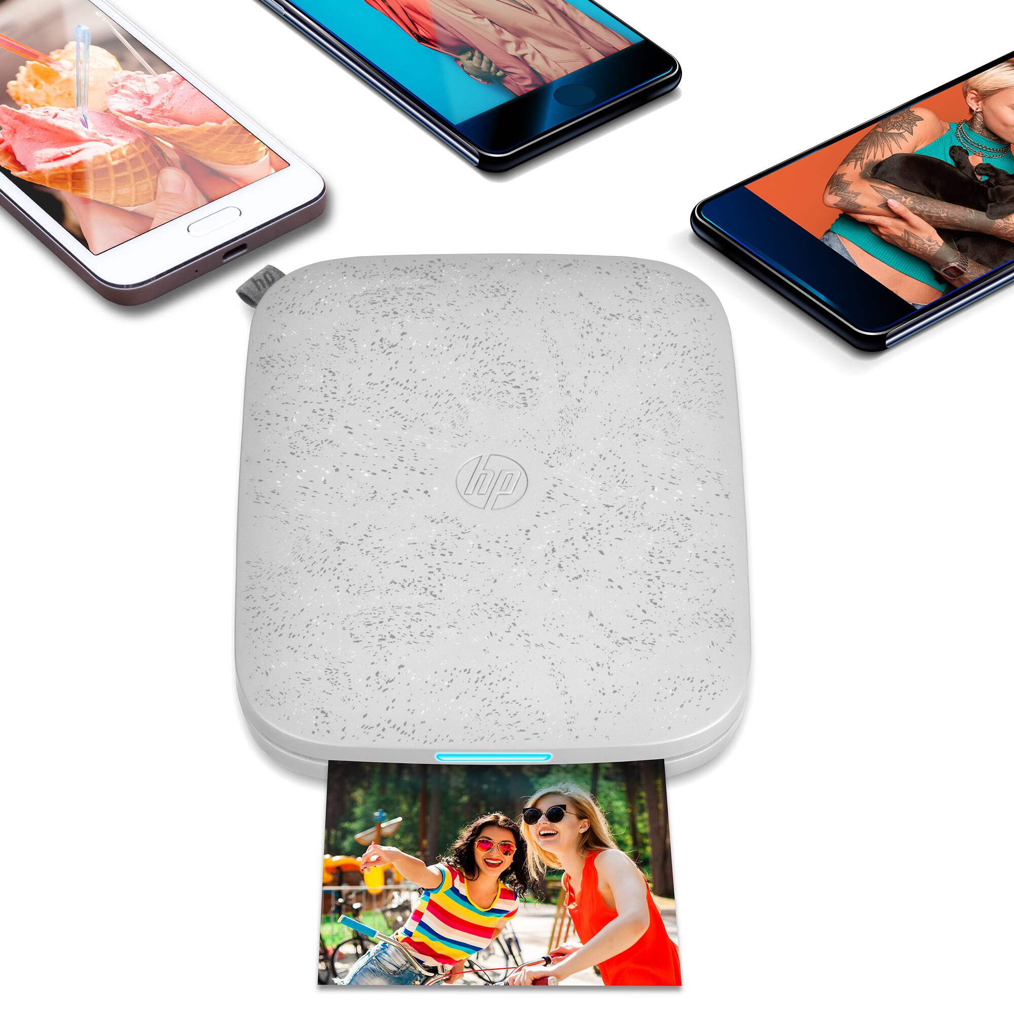 Alt View 15. HP - Sprocket Portable Printer 3x4", Photo Printer Prints On 3.5x4.25” Zink Paper From iOS & Android - White.