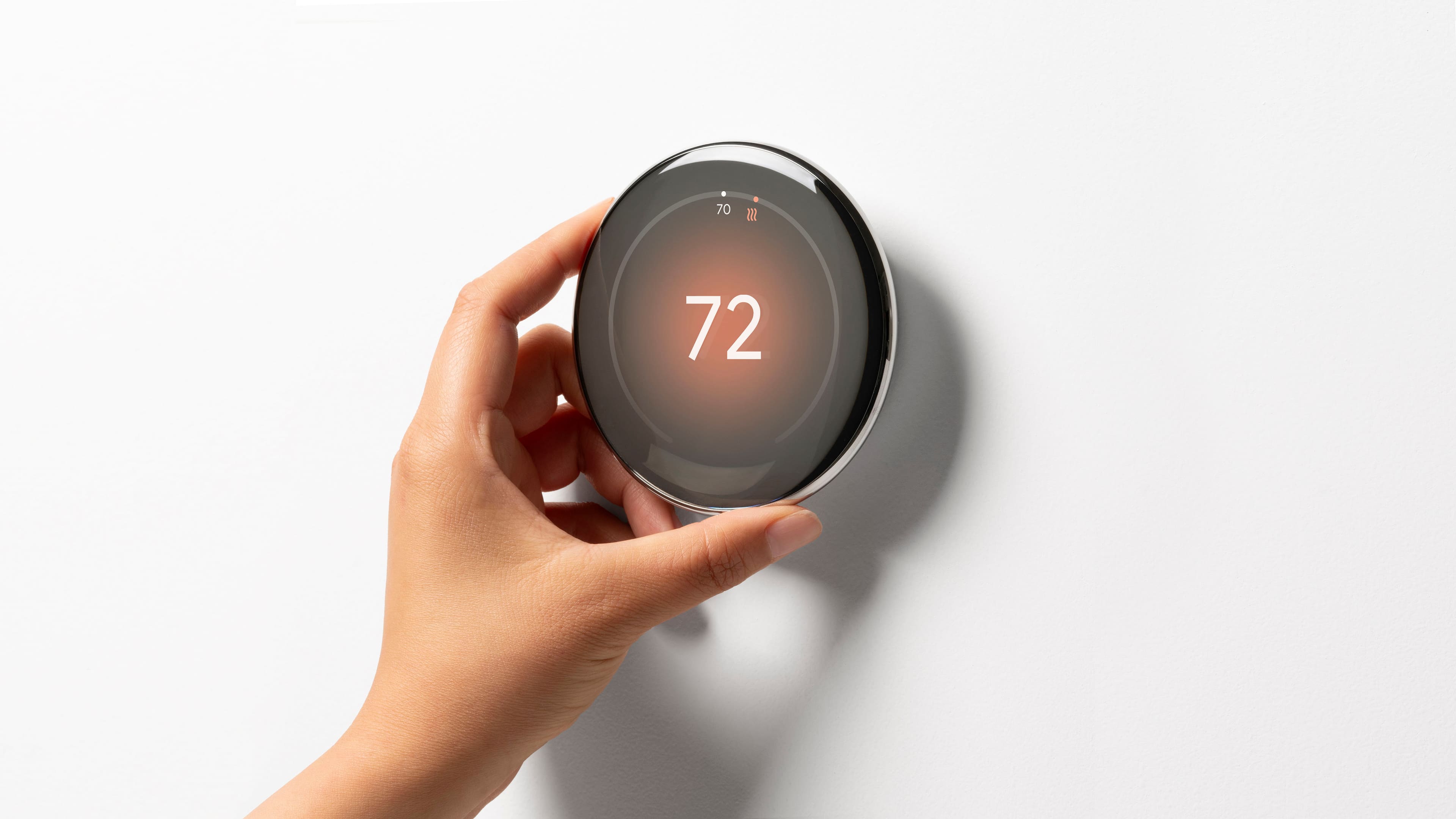 Alt View 13. Google - Nest Learning Thermostat (4th gen) with Nest Temperature Sensor (2nd gen) - Polished Silver.