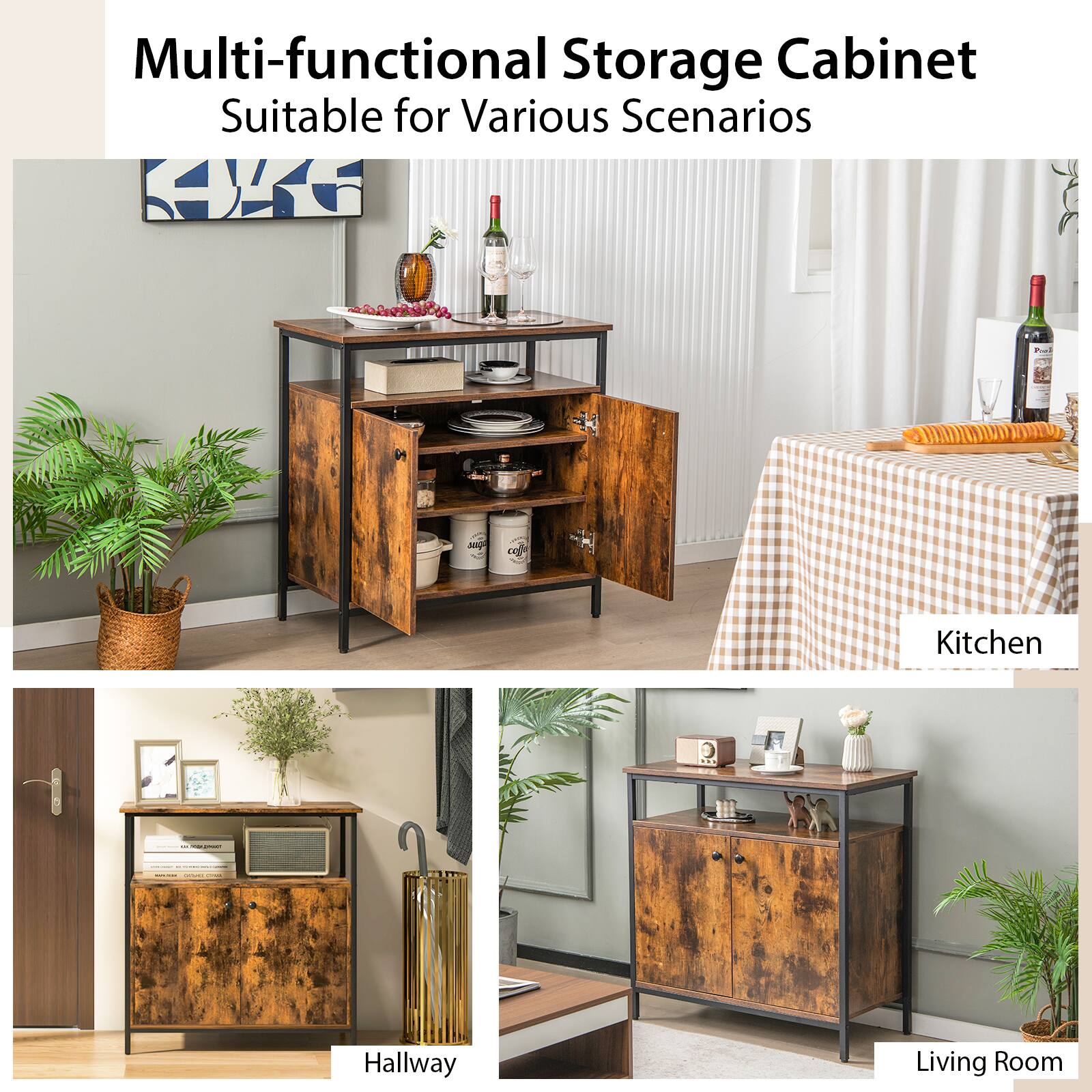 Multi-functional Storage Cabinet Suitable for Various Scenarios

Kitchen
Hallway
Living Room