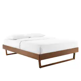 Modway - Billie Wood King Platform Bed Frame - Brown