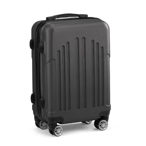 Alt View 1. Winado - 20" Airline Approved Small Trolley Case ABS Hardside Suitcase with Double Spinner Wheels & TSA Lock for Travel Business - Dark Gray.